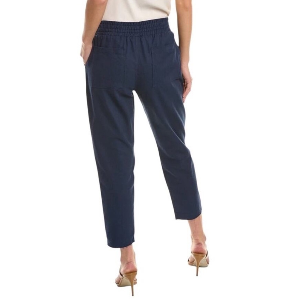 AREA STARS Women’s Ali pant in navy elastic waist cropped - Picture 2 of 7